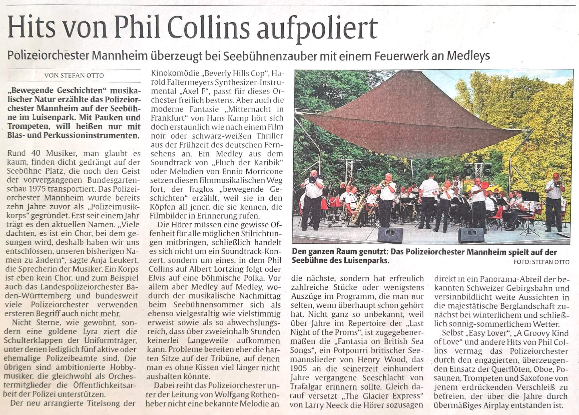 Pressebericht Rheinpfalz vom 29.7.25