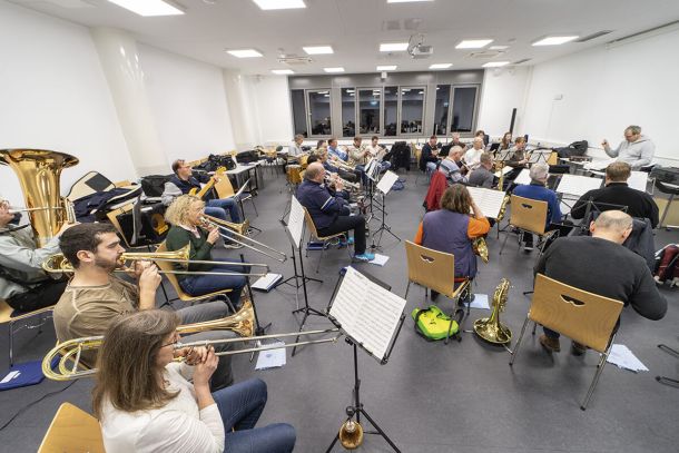 Probe im Regionalen Bildungszentrum des Polizeipräsidiums