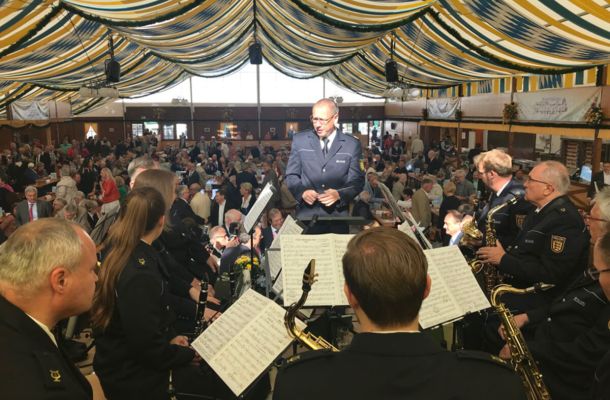 Jährliche Maimarkt- Eröffnung in Mannheim