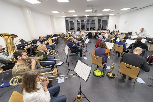 Probe im Regionalen Bildungszentrum des Polizeipräsidiums